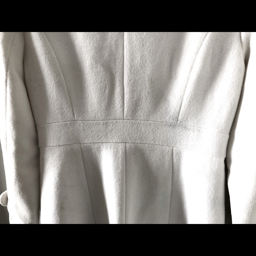 Angora wool ivory coat M - Picture 10 of 12